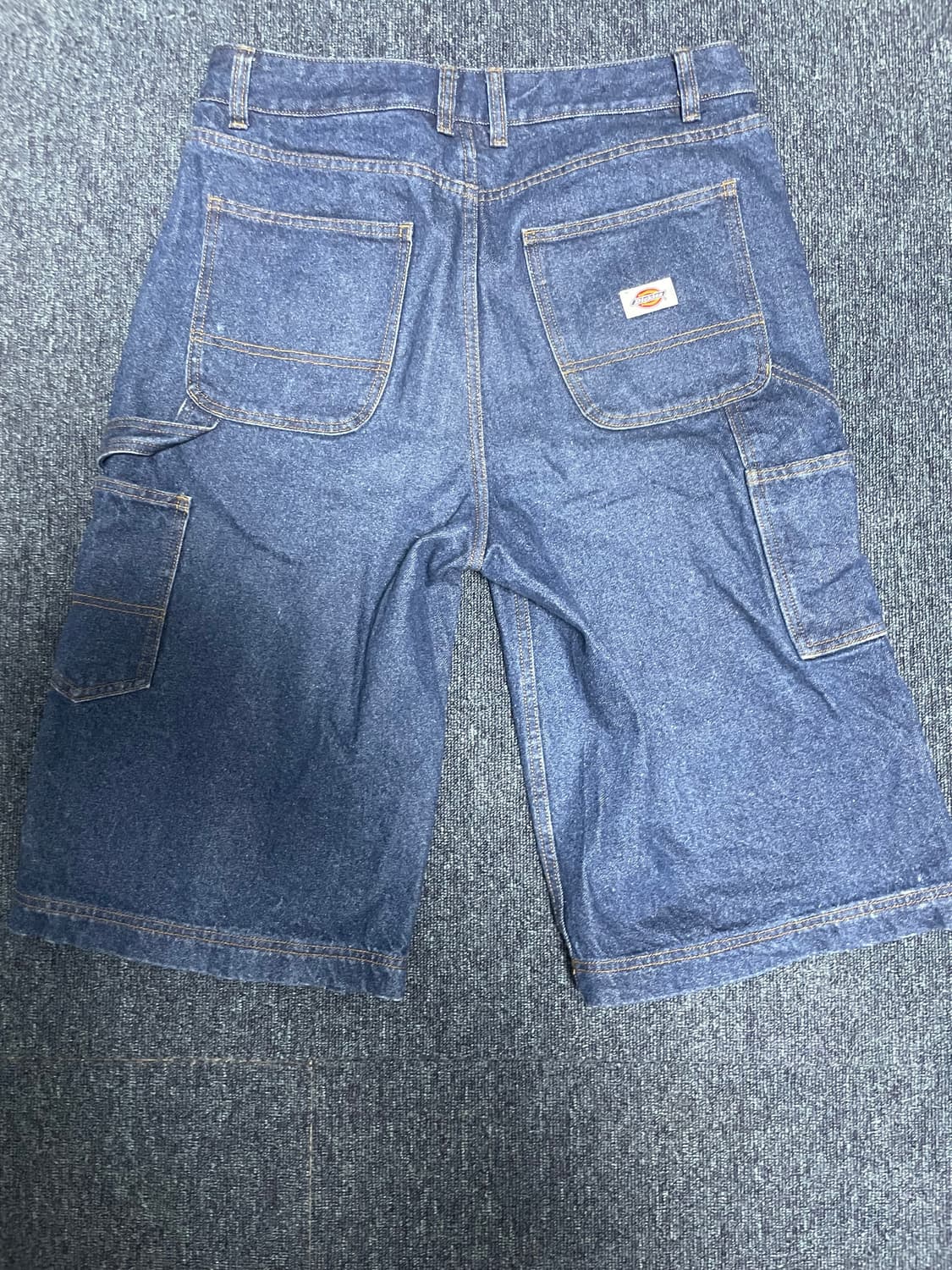 디키즈 더블니 카펜터 데님 쇼츠 Dark blue 상품이미지2