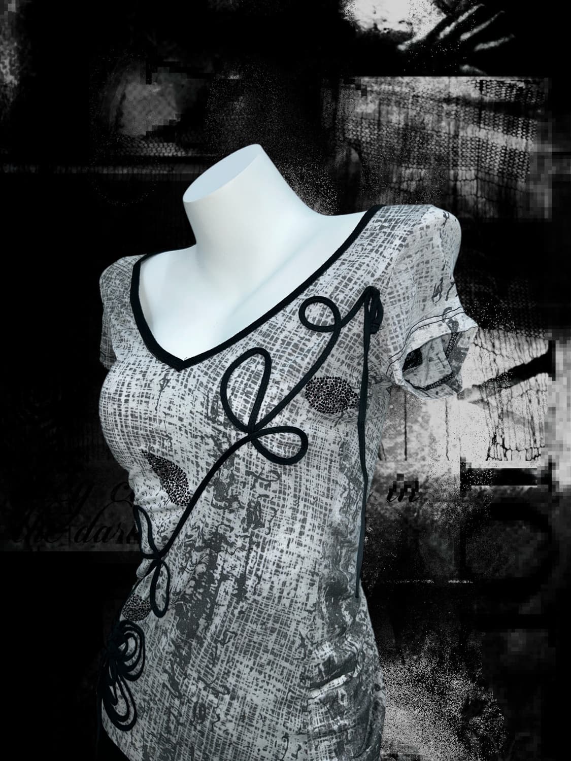 flower detail layered cutting one-piece 상품이미지5