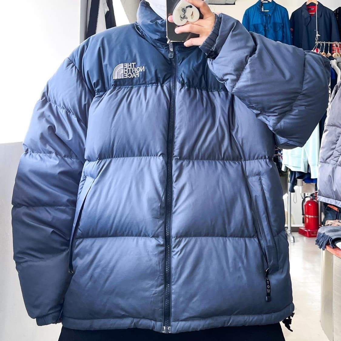 노스페이스 700 눕시 프로즌 쿨그레이 패딩 상품이미지9