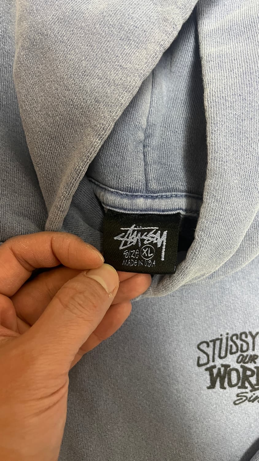 스투시 아워레가시 워크샵 서퍼맨 후드티 XL 팝니다 상품이미지3
