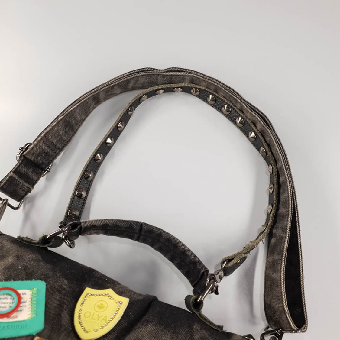 OLYA FASHION 흑청 스터드 Y2K 펑키 락시크 상품이미지3