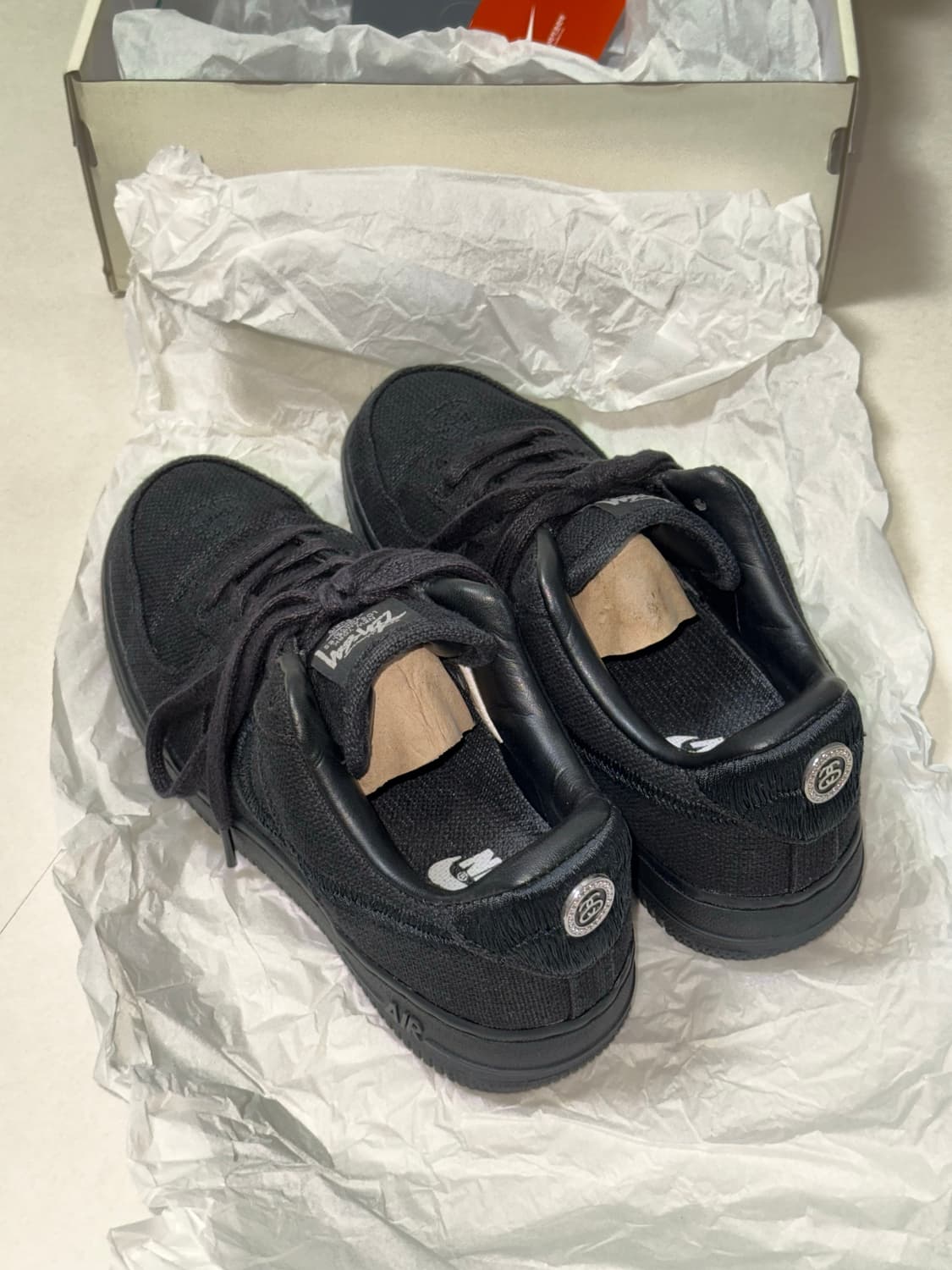 나이키 스투시 에어포스 트리플 블랙 235 상품이미지3