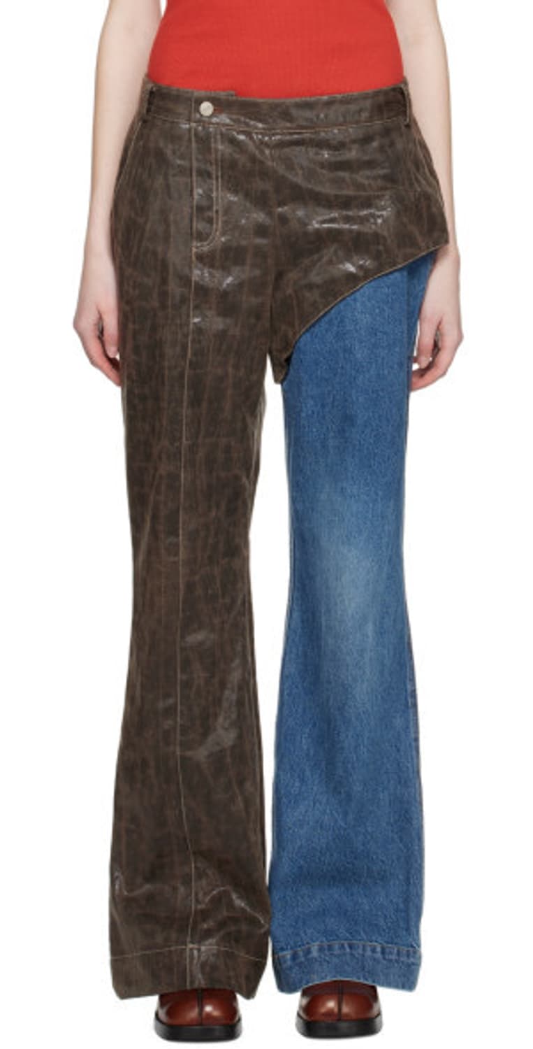 Lance Jeans Hybrid Faux Leather Trousers 상품이미지4