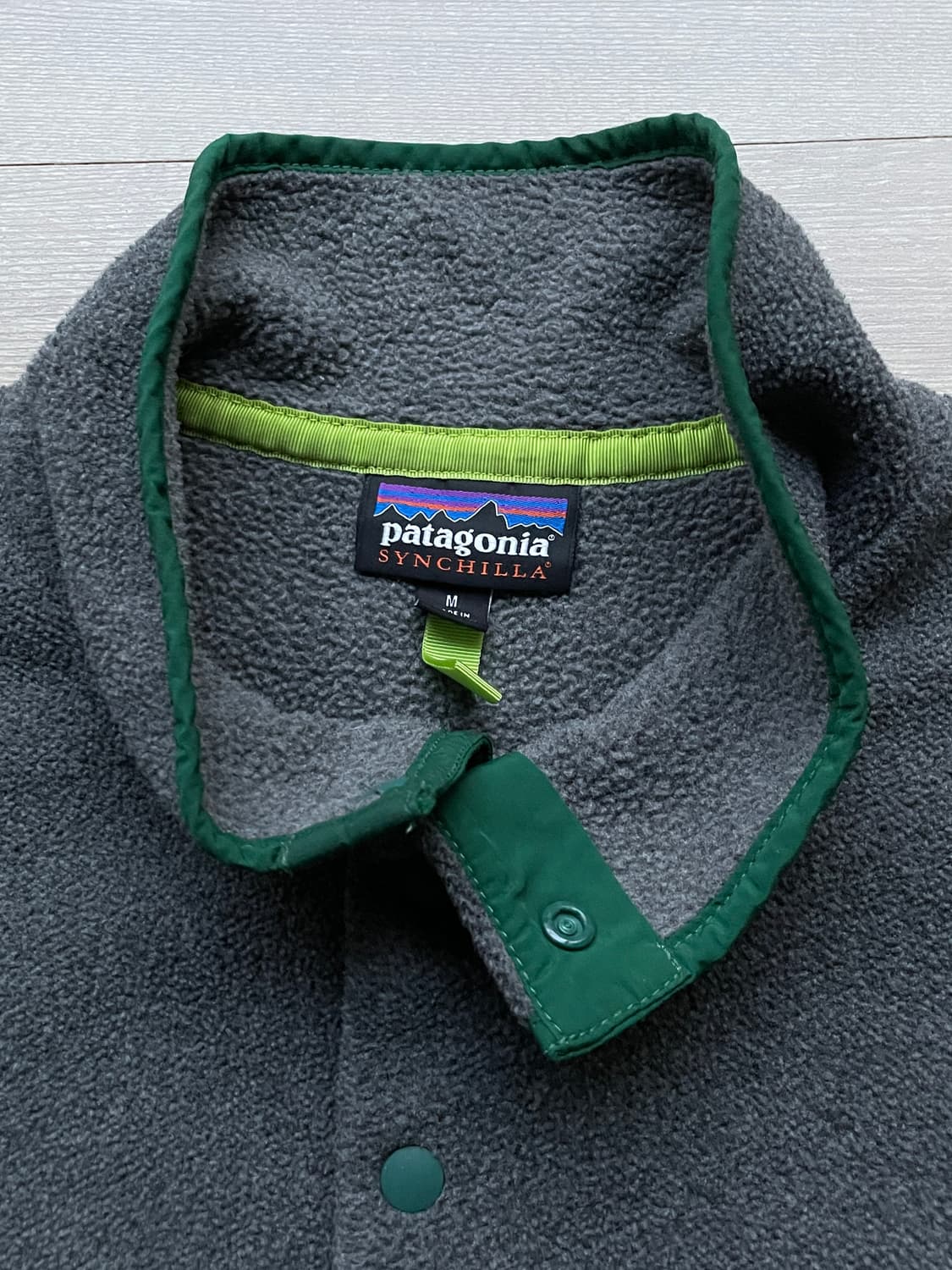 파타고니아 신칠라 그레이 그린 rare patagonia 빈티지 상품이미지3