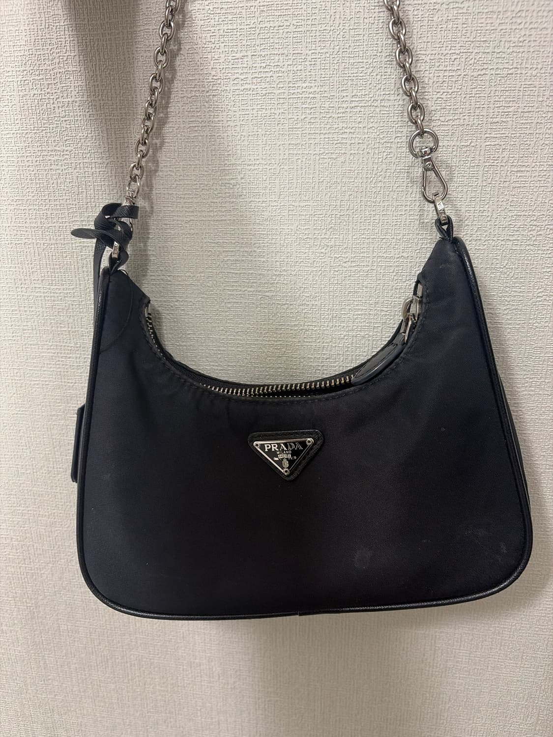 프라다 블랙 체인 숄더백 상품이미지1