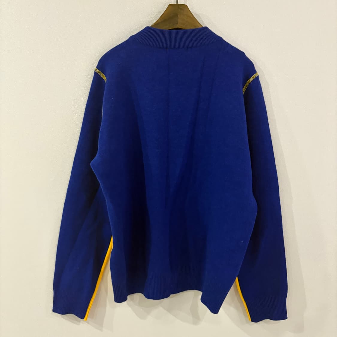 베네통 옐로우/네이비 컬러 니트 105 상품이미지6