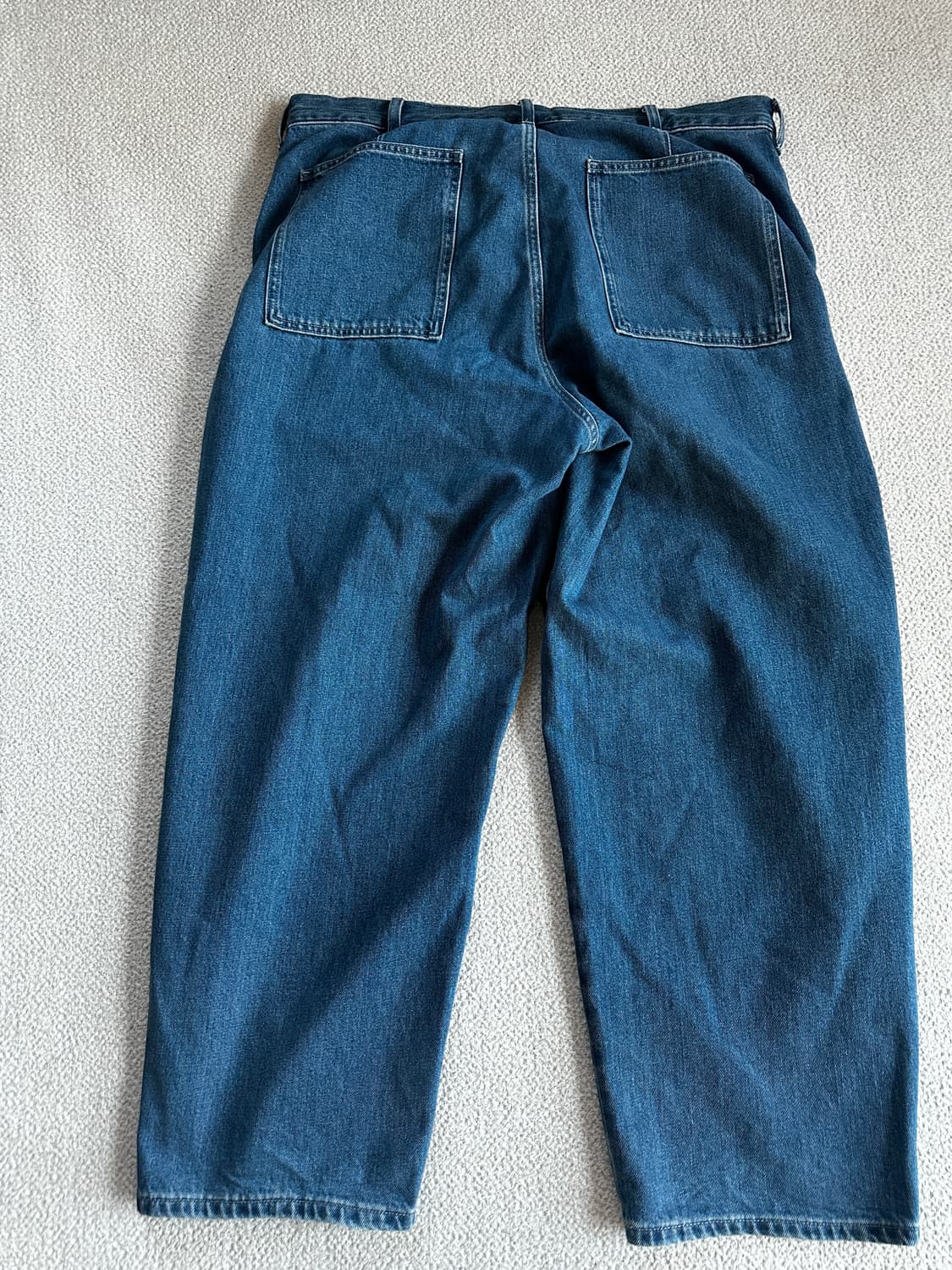 (XL) 유니클로 와이드 테이퍼드 진 - 65 BLUE 블루 상품이미지3