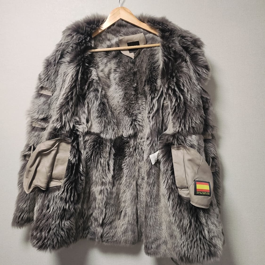 ROBO 양가죽 양털 무스탕 코트 66사이즈 상품이미지3