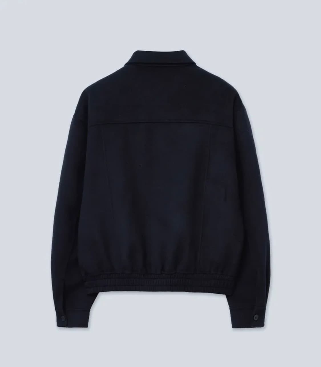 [L] 인템포무드 패치 포켓 울 블루종 네이비 상품이미지2