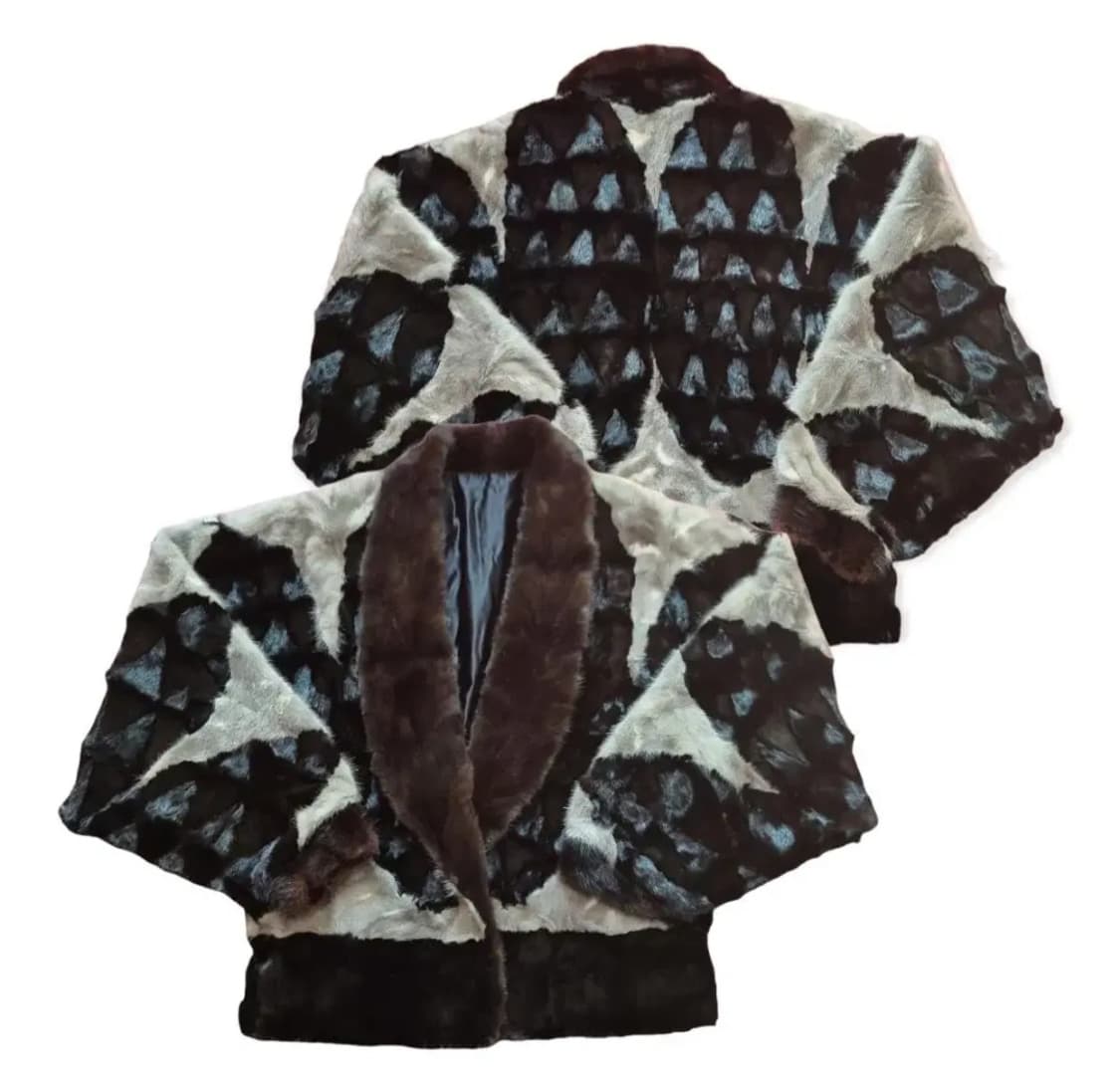 퍼자켓 밍크코트 에코퍼자켓 빈티지자켓 vtg 크롭퍼코트 크롭퍼자켓 상품이미지1