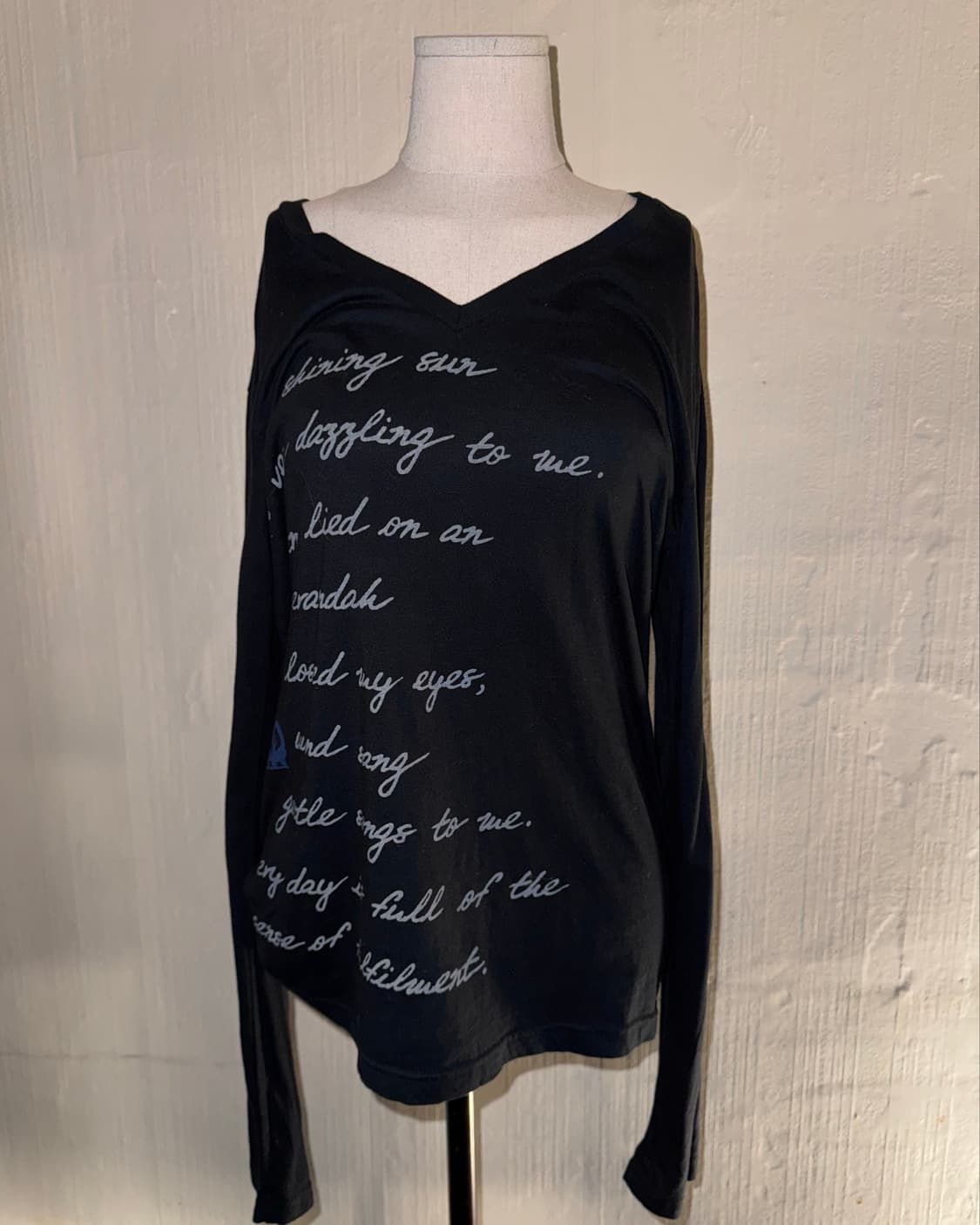 00s printed design V-neck sleeve 상품이미지1