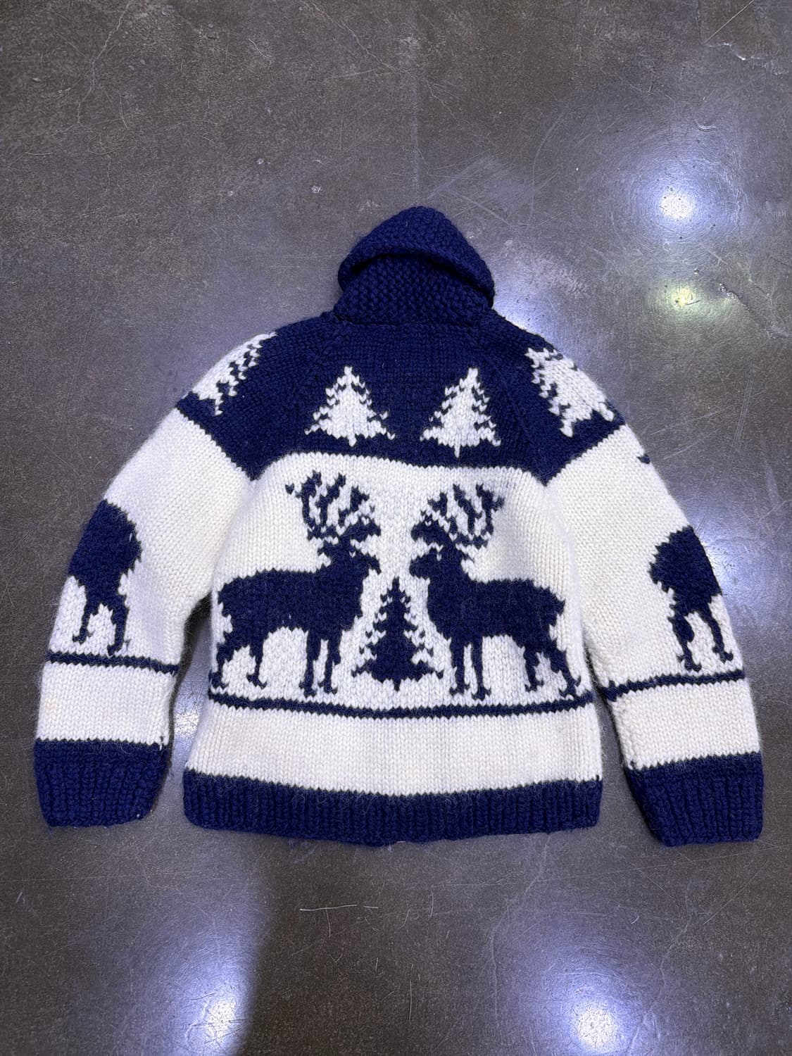 캐나디안 스웨터 헤비울 디어 사슴 코위찬 집업 여성 가디건 상품이미지2