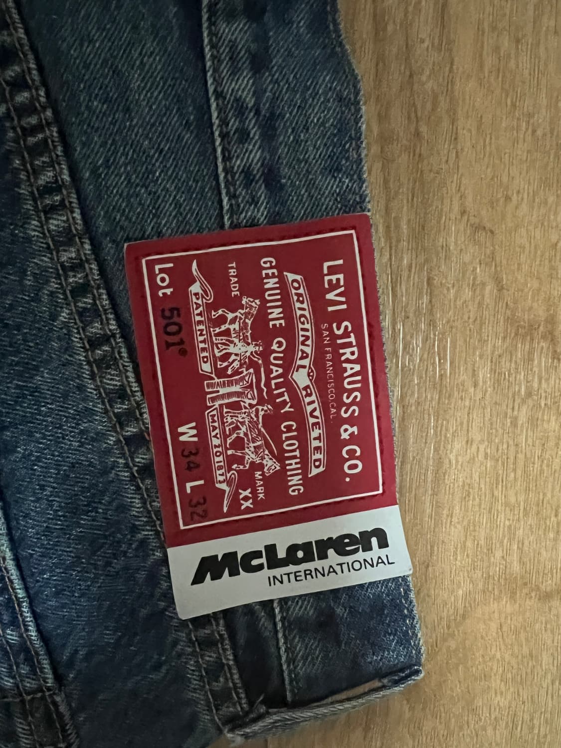 (34/32)리바이스 맥라렌 콜라보 501 상품이미지4