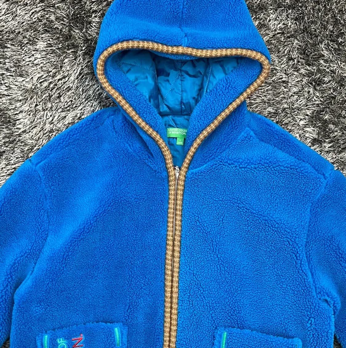 베네통 여성 후드 후리스 집업 (100) 상품이미지2