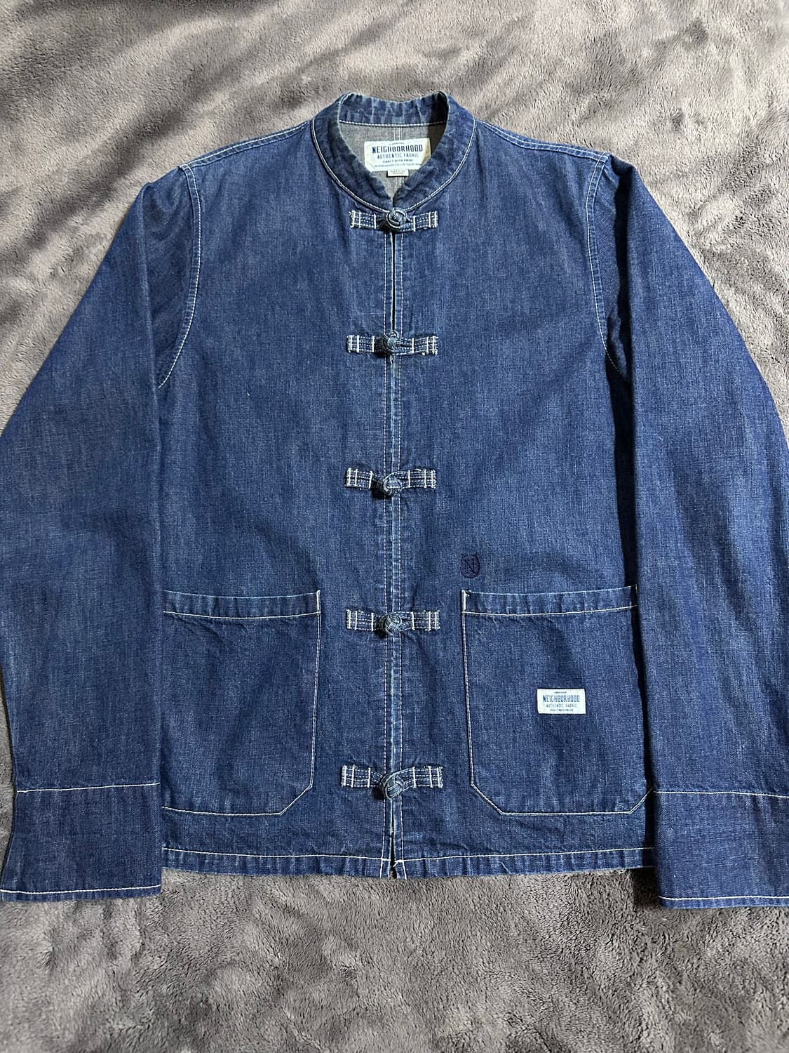 네이버후드 쿵푸 데님 자켓 상품이미지1