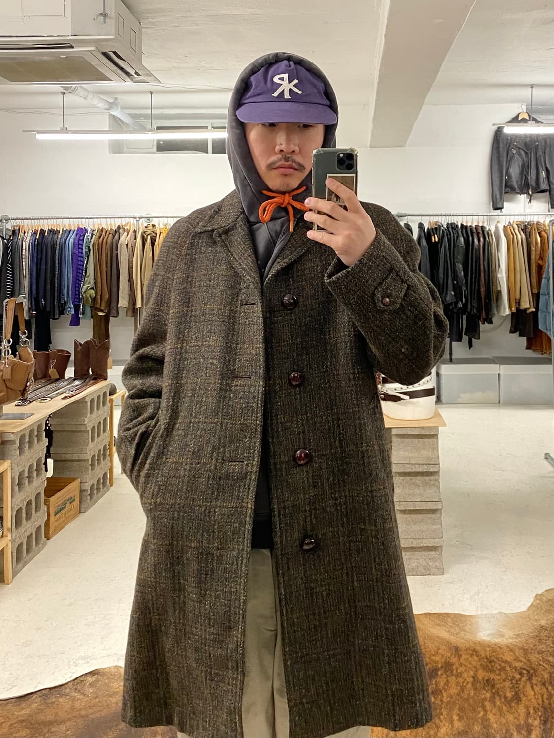 60's HARRIS TWEED tweed coat 60년대 헤리스트위드 상품이미지9