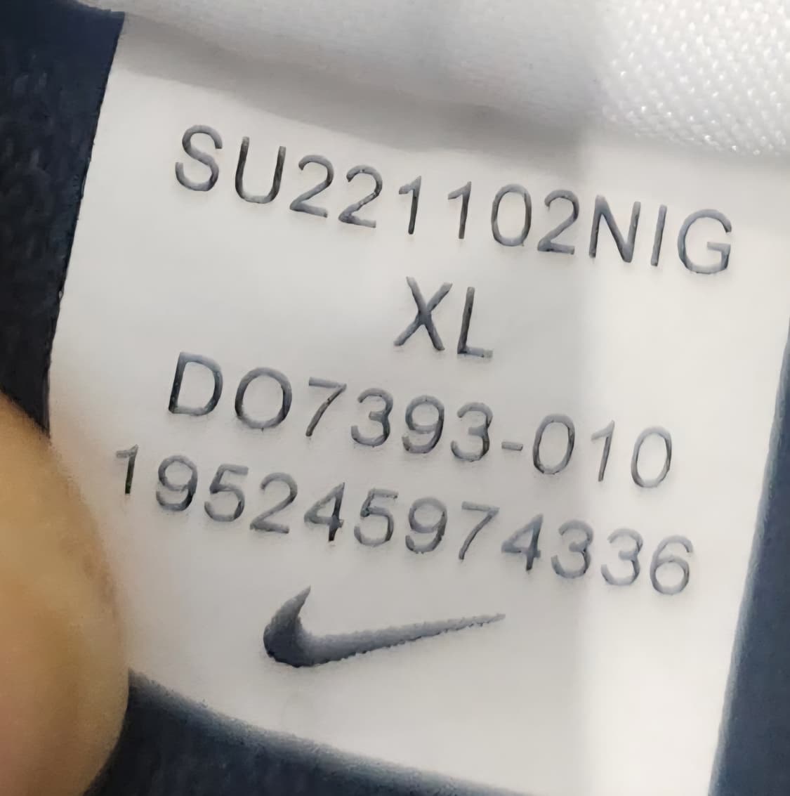 나이키 워싱 블랙 반팔 티셔츠 XL 상품이미지5