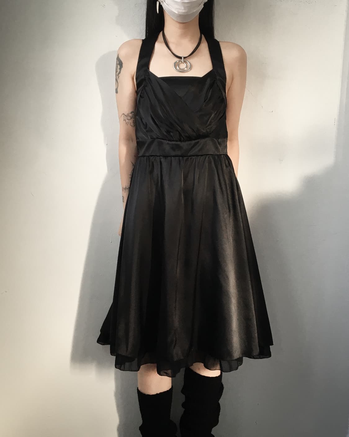 Holter neck glossy onepiece 상품이미지1