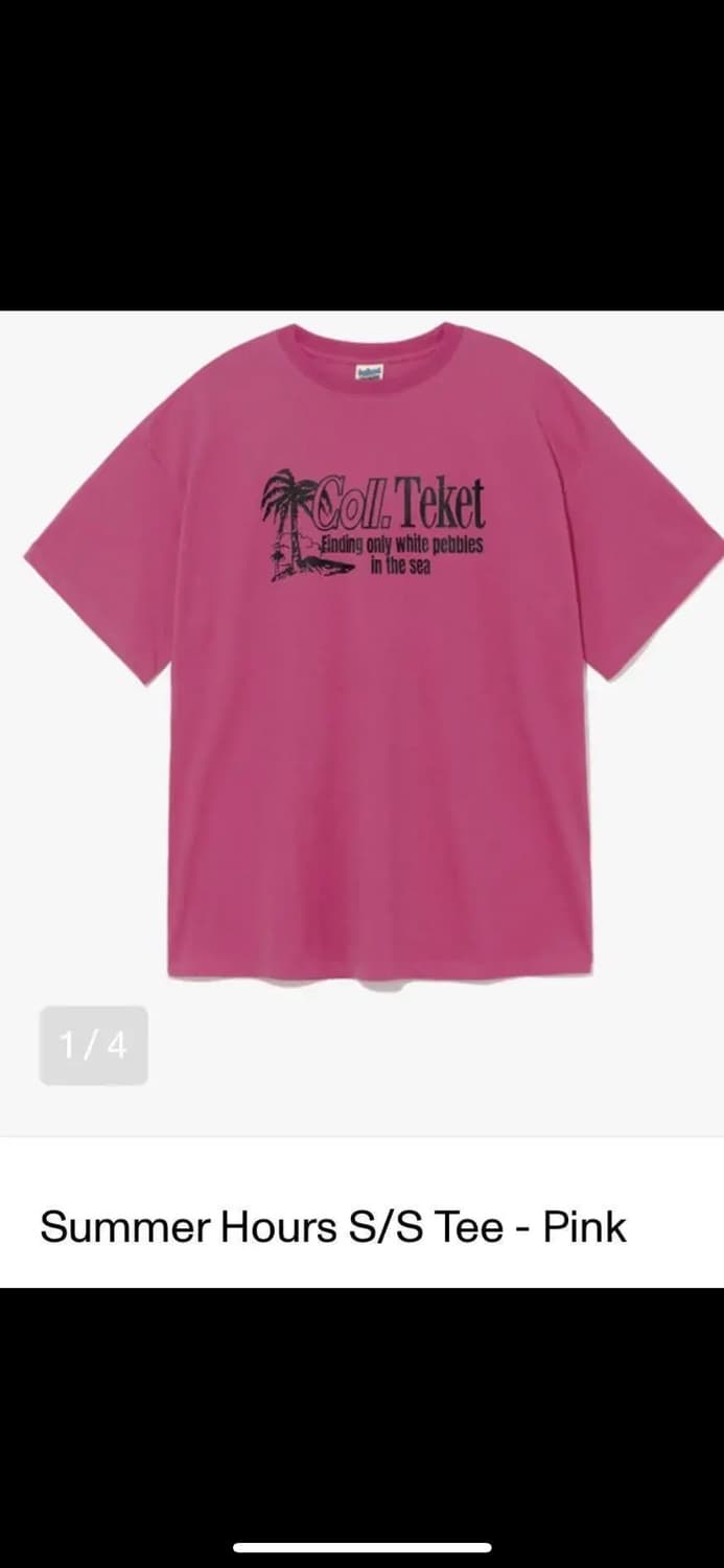 (새상품) 테켓 teket 하프티 반팔 티셔츠 상품이미지2