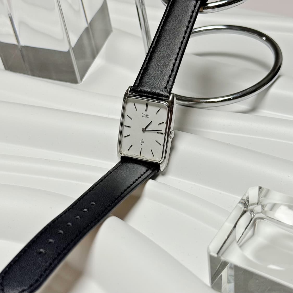 80's90's 세이코 빈티지 쿼츠 탱크 미니멀 워치 상품이미지2