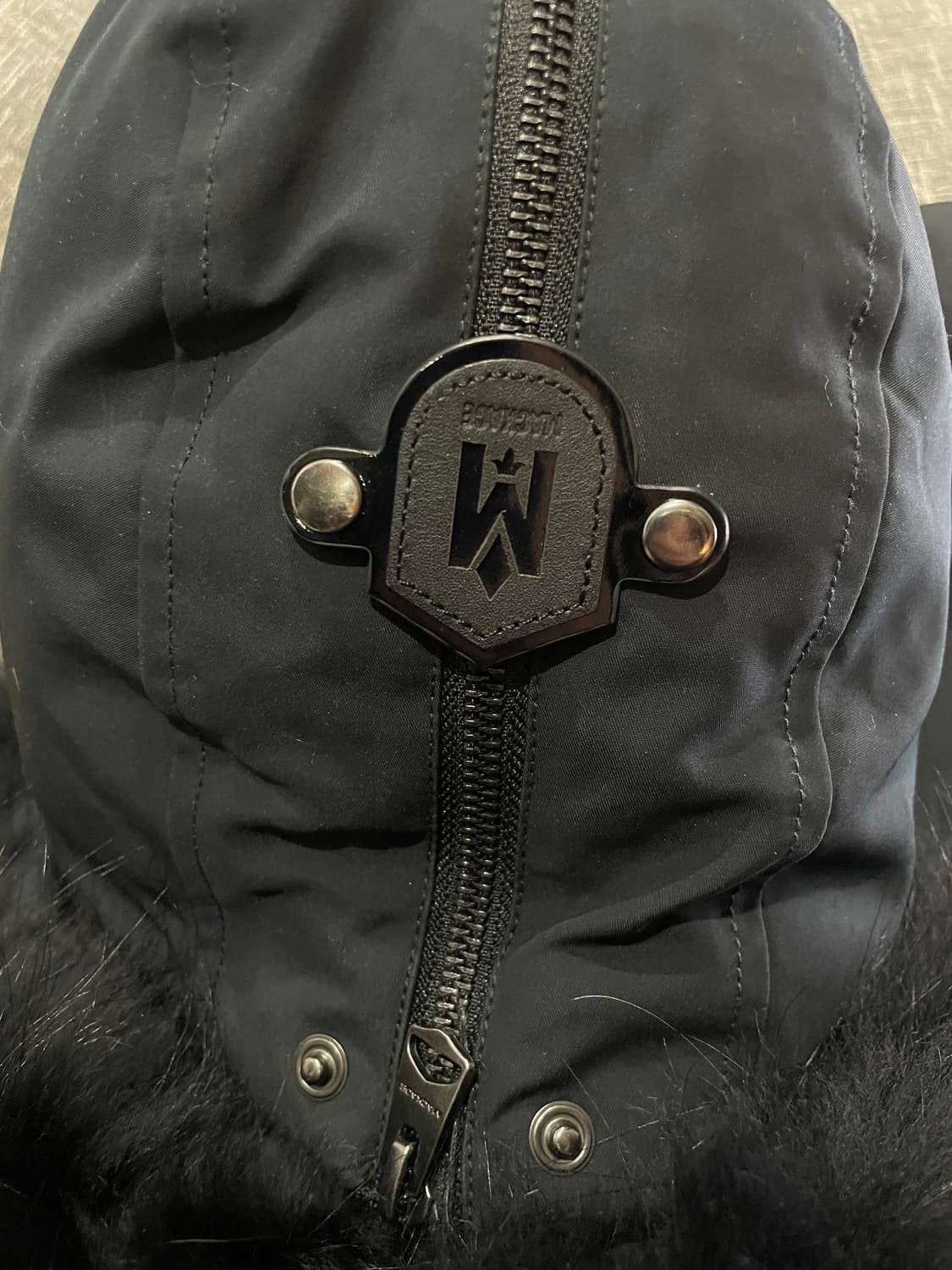 맥케이지 여성 여우털 패딩 XS 블랙 매장판 상품이미지6