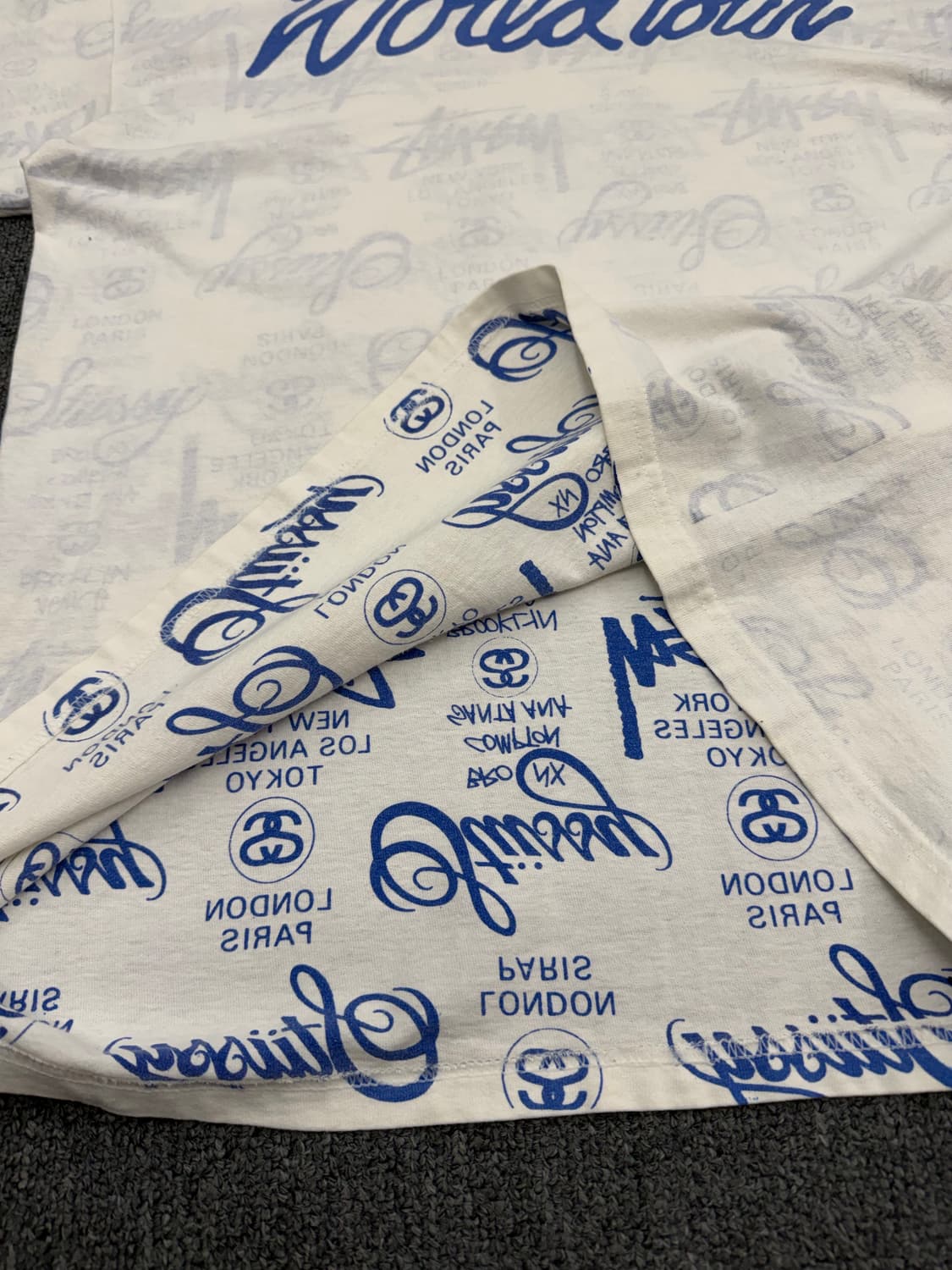 L) 스투시 빈티지 월드투어 반팔 티셔츠 상품이미지3