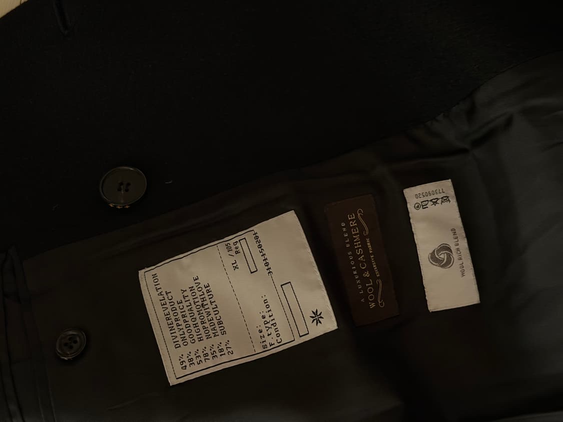 토니웩 커브 세미 오버사이즈 더블 포켓 코트 상품이미지3