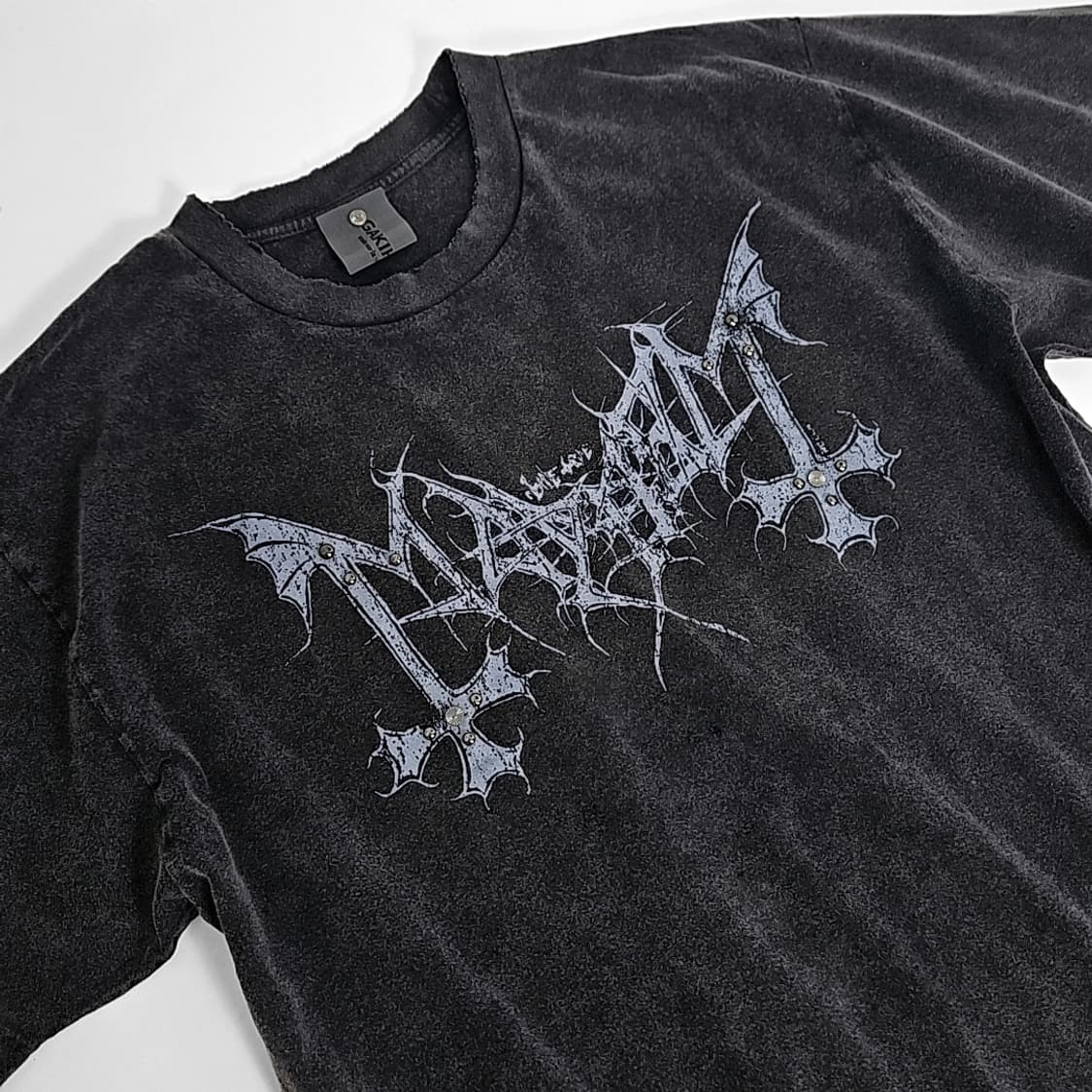 Mayhem 웨스턴 리벳 밴드 투어 티셔츠 (dark gray) 상품이미지2