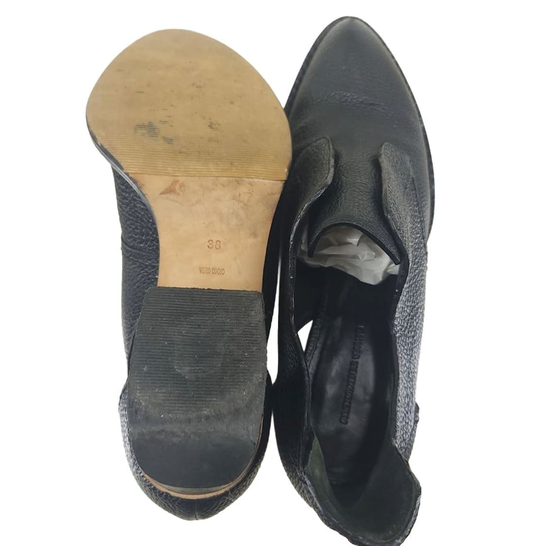 [여38]알렉산더왕 블랙 레더 로퍼[Y63-097] 상품이미지9