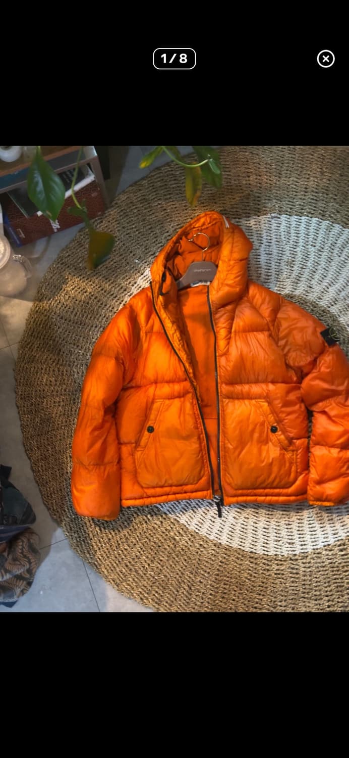 스톤아일랜드 패딩 오렌지 L 상품이미지1