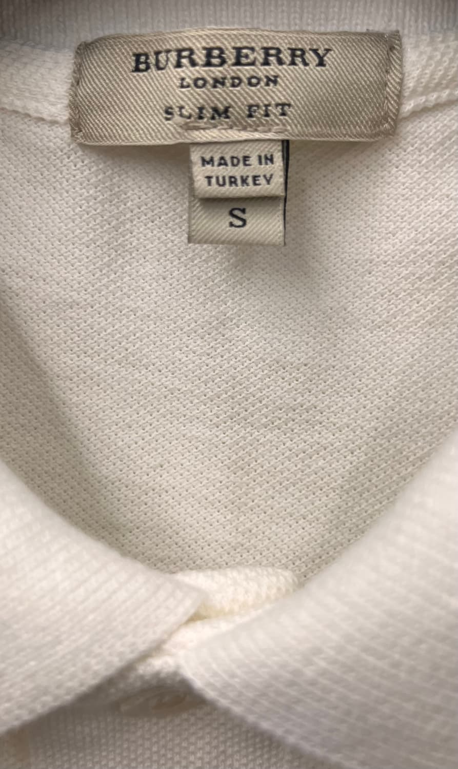 버버리 폴로 티셔츠 아이보리 S 상품이미지3