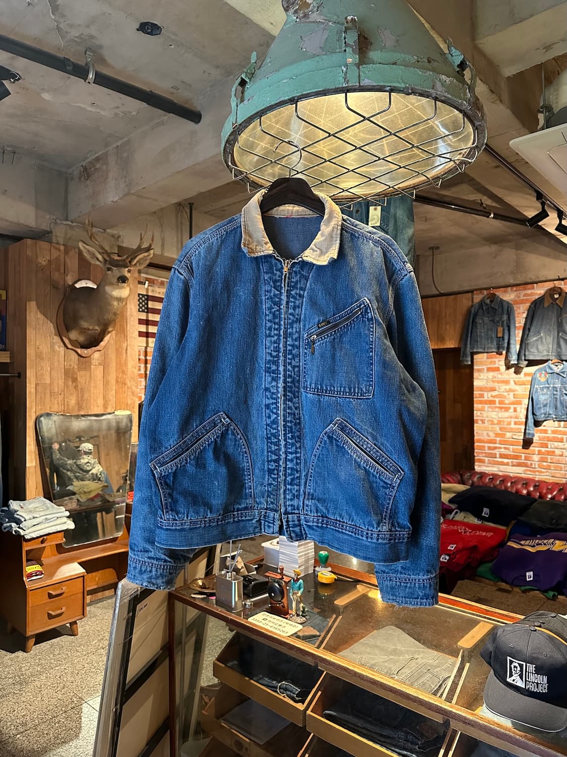 70s USA LEE 빈티지 리 191-LB 데님 워크 자켓 상품이미지1