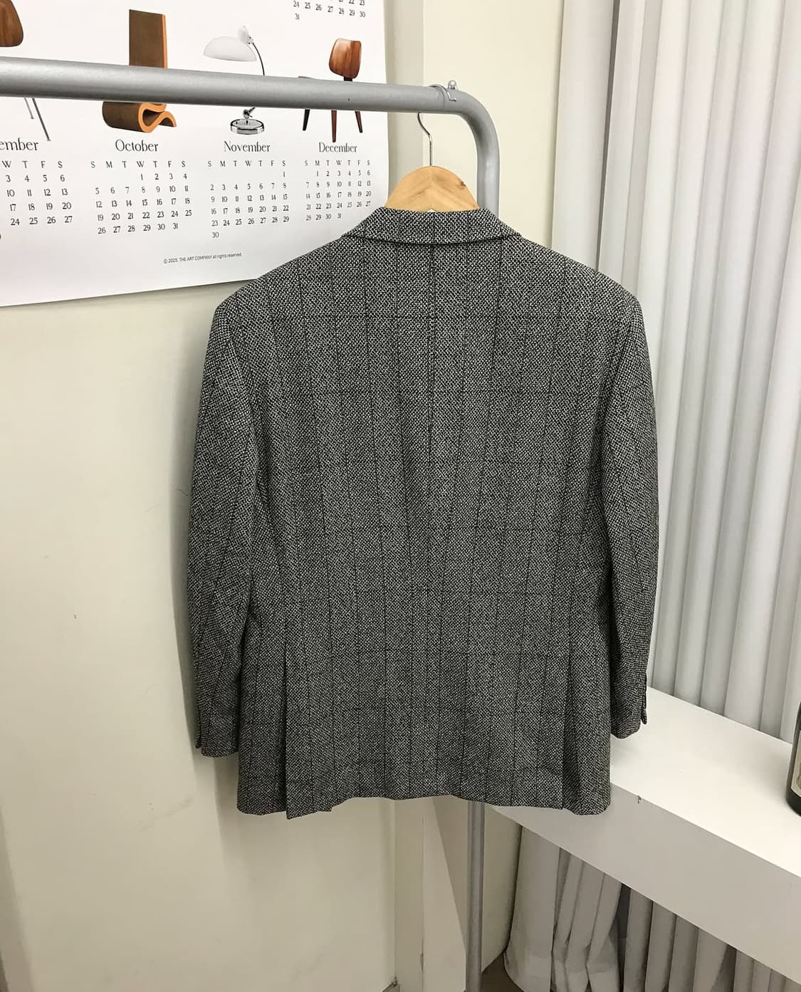 버버리 체크 대디핏 울 자켓 상품이미지4