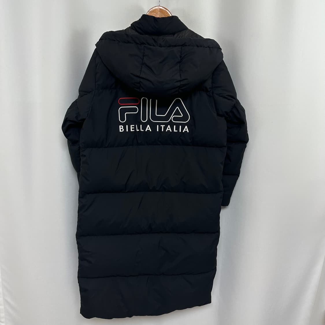 필라 남자 후드 롱패딩 점퍼 검정 S 90 상품이미지8