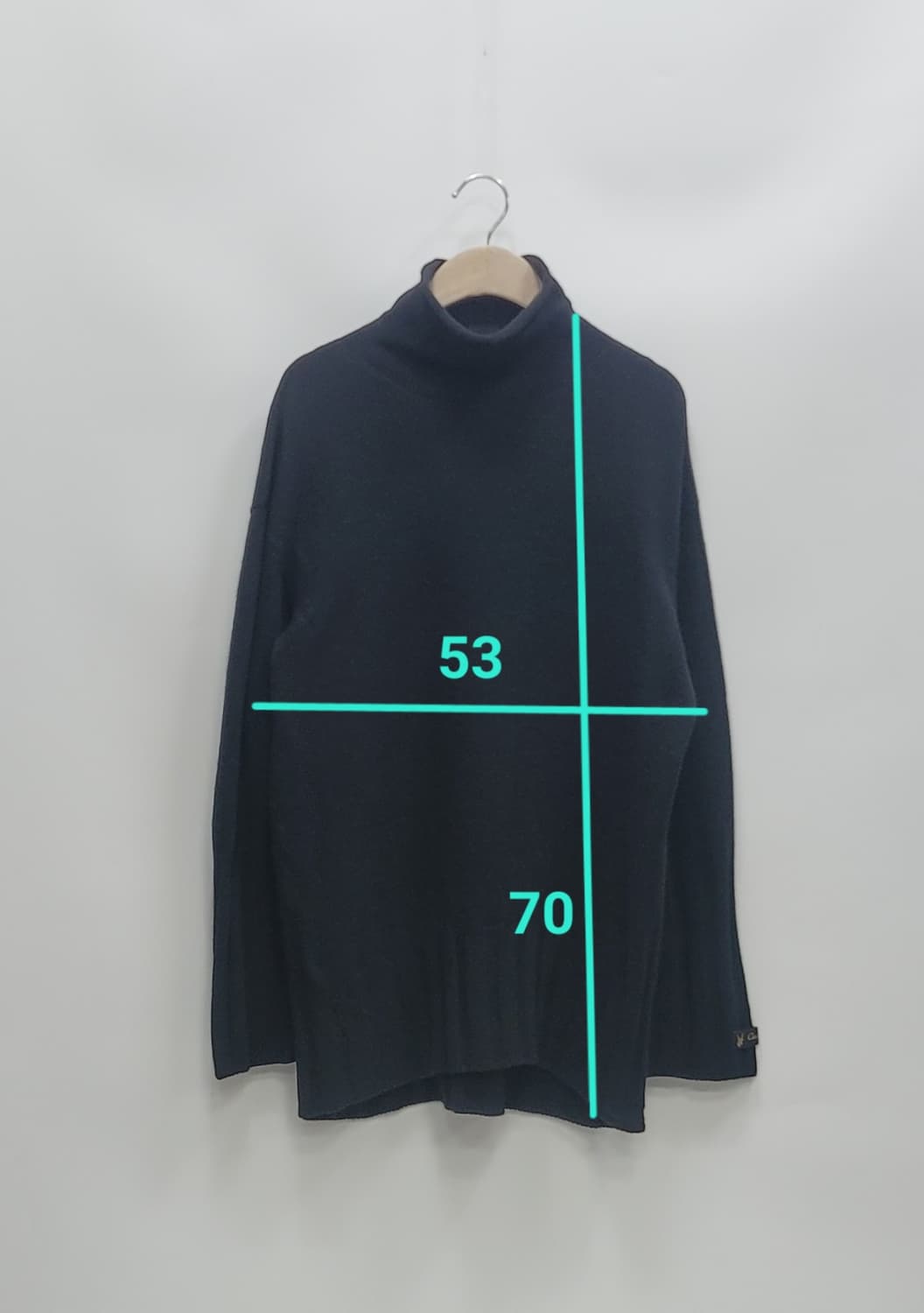 CC collect 씨씨콜렉트 울 캐시미어 터틀넥 니트 / 여 F 블랙 상품이미지9