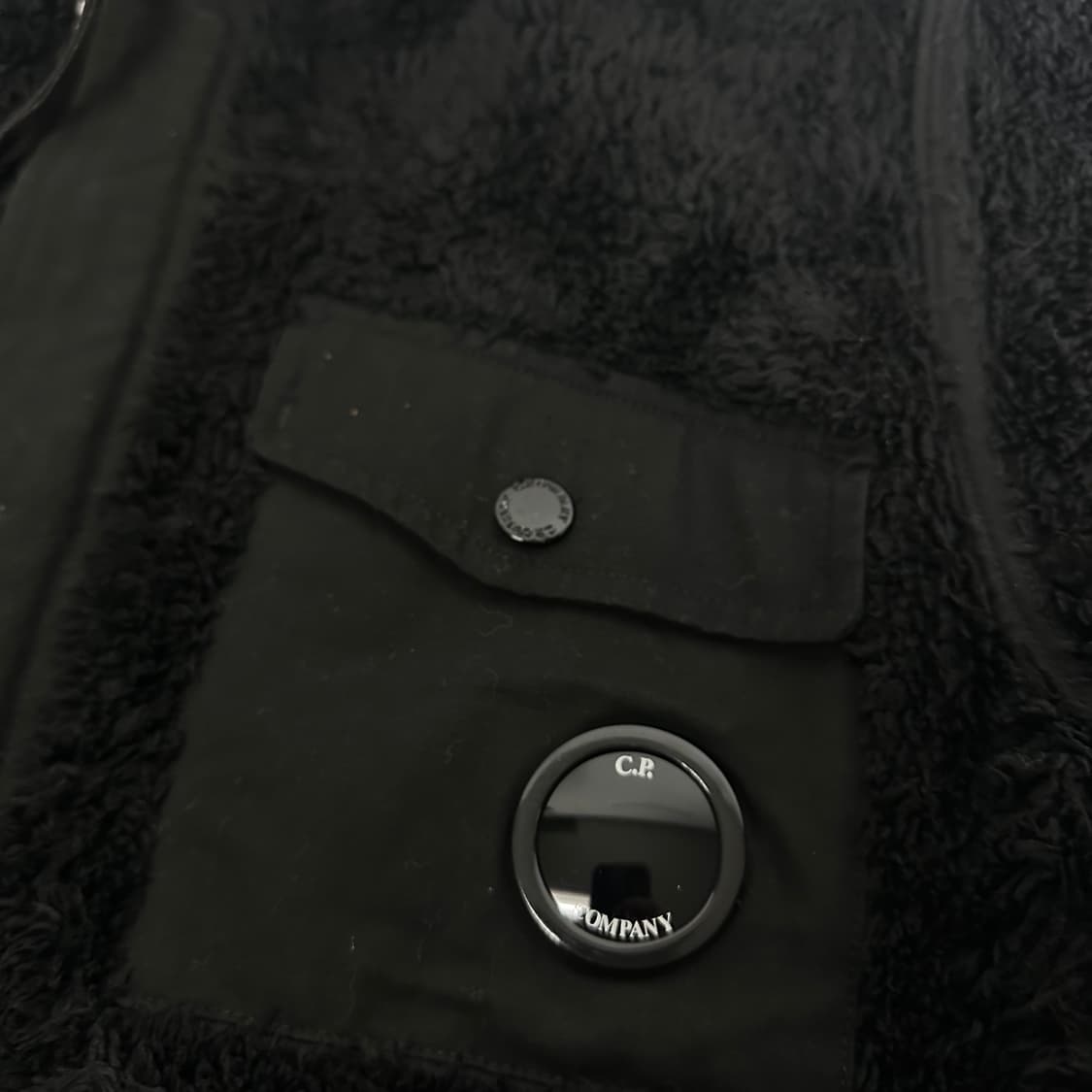 L CP컴퍼니 블랙 고글 후리스자켓 플리스 상품이미지2