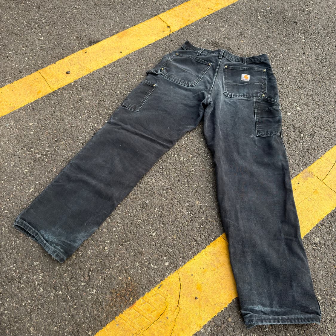 USA 칼하트 B01 BLK 더블니 카펜터 팬츠 상품이미지7