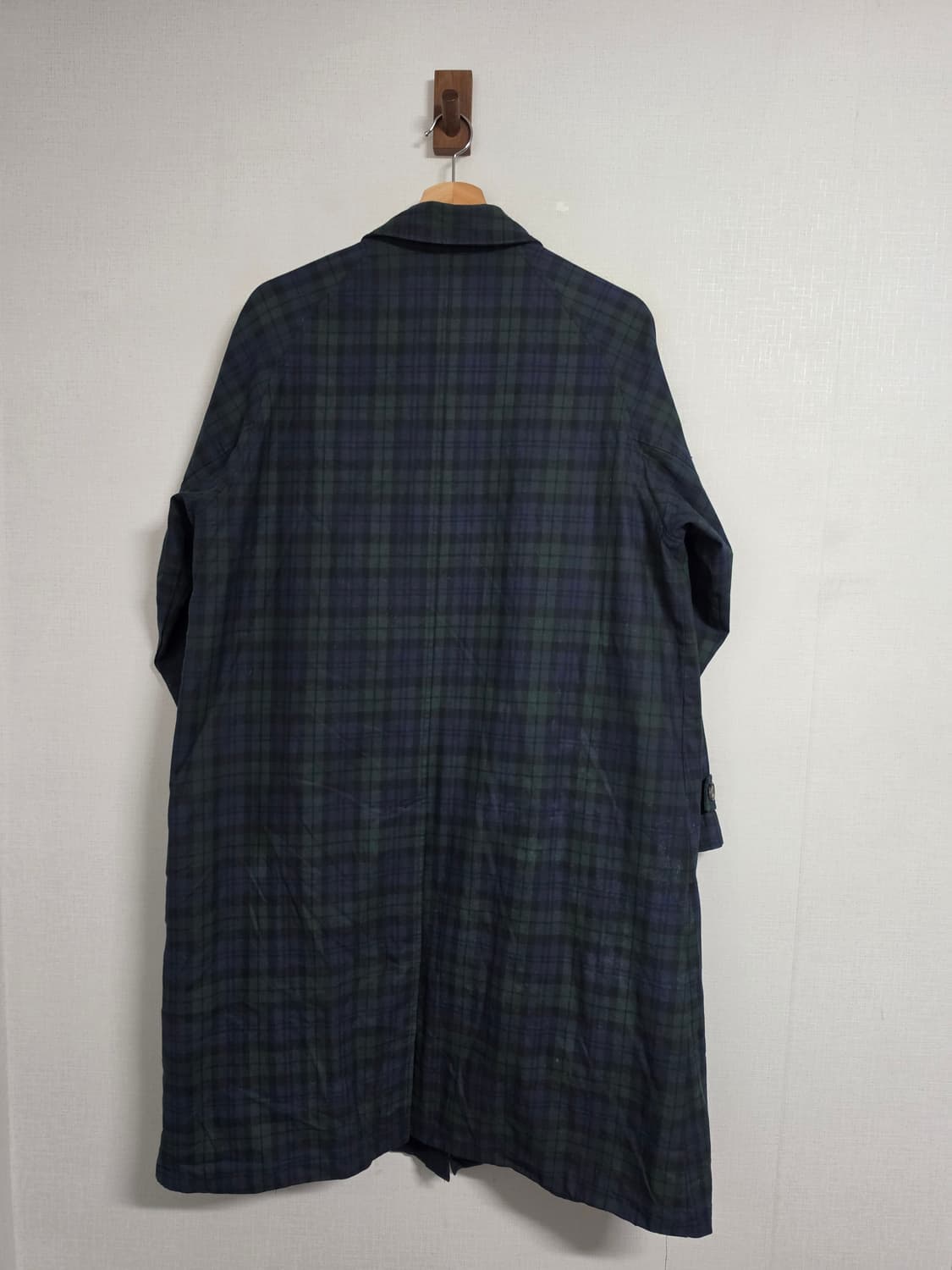 프리즘웍스 오버사이즈 발마칸 코트 블랙와치 S 상품이미지9