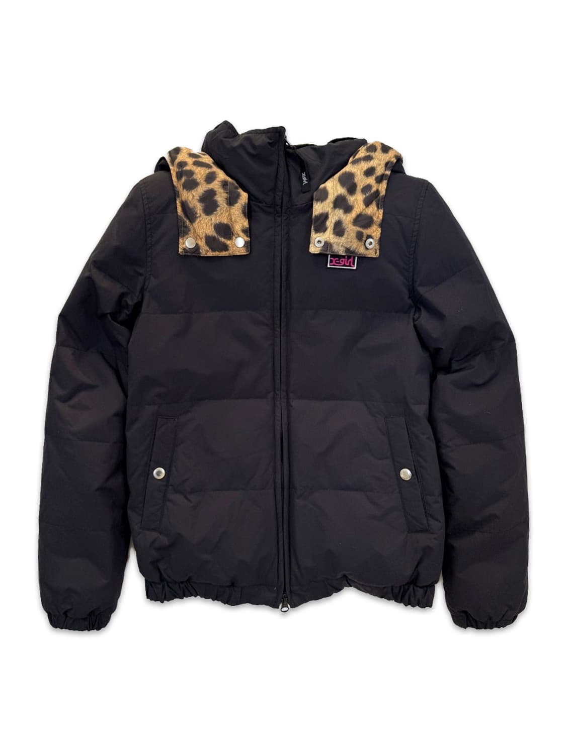 빈티지 X-girl 블랙 호피 패딩 상품이미지1