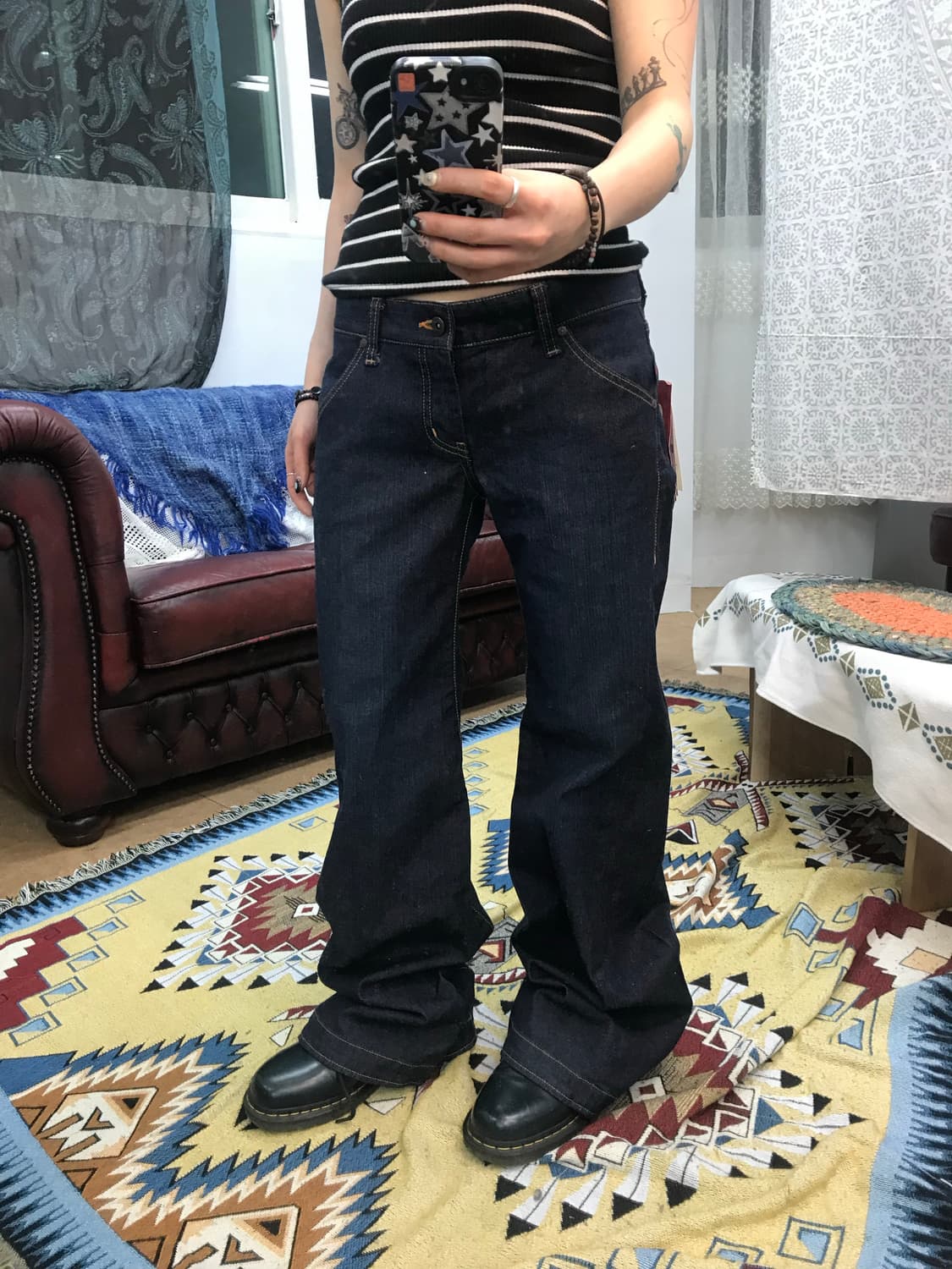 버커루 여성 생지 부츠컷 데님팬츠 상품이미지1