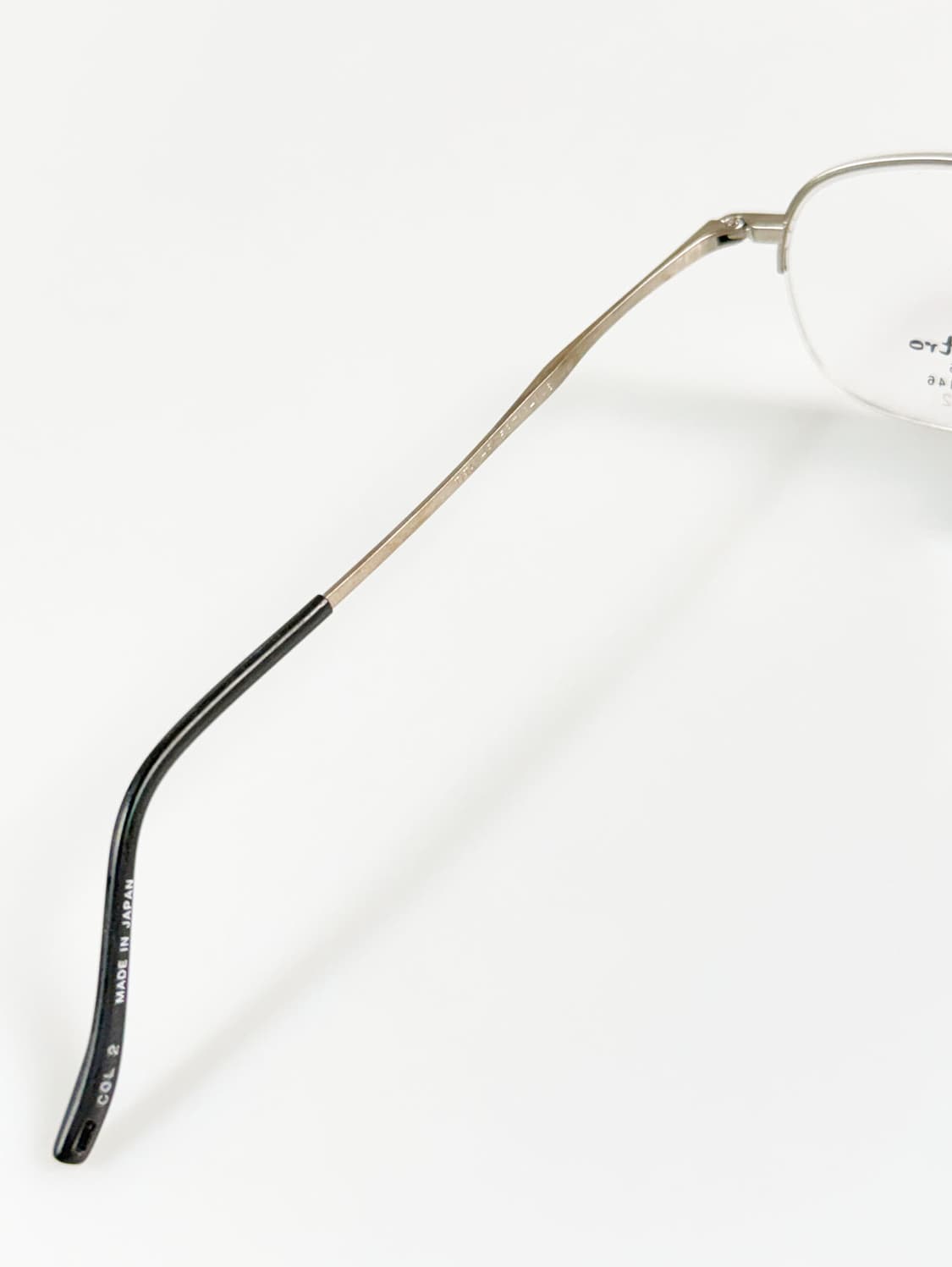 ROSTRO 실버 티타늄 반무테 스퀘어 빈티지 안경 상품이미지7