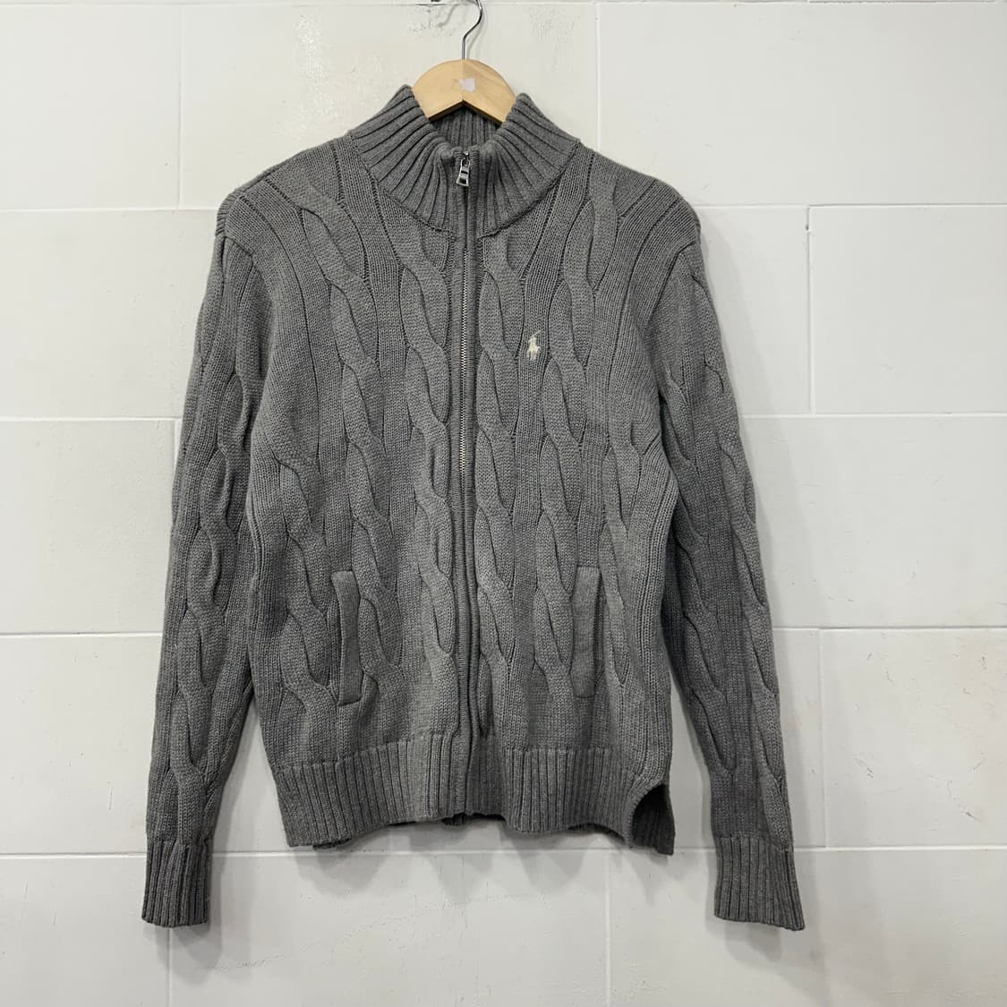 폴로 랄프로렌 꽈배기 집업 가디건 상품이미지1