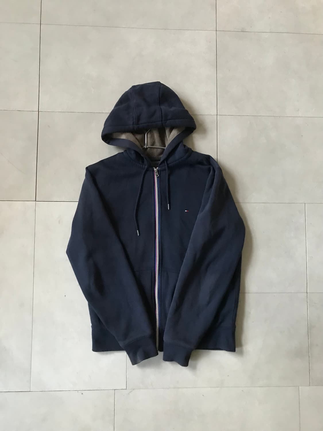 타미힐피거 네이비 퍼 후드집업 상품이미지6