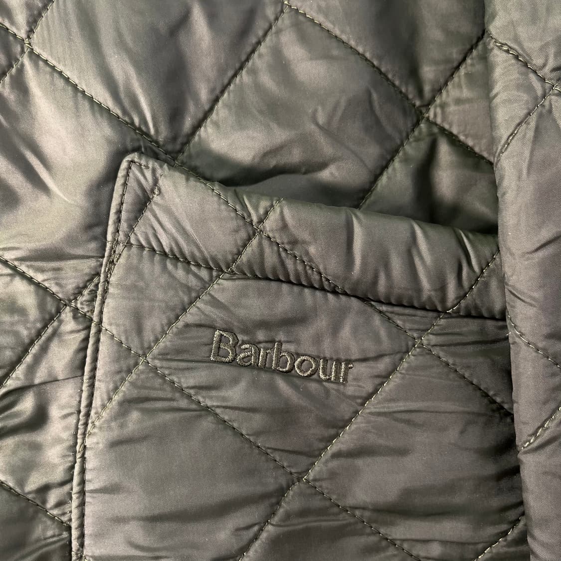 105 바버인터네셔널 90s 카키 퀄팅 자켓 상품이미지5