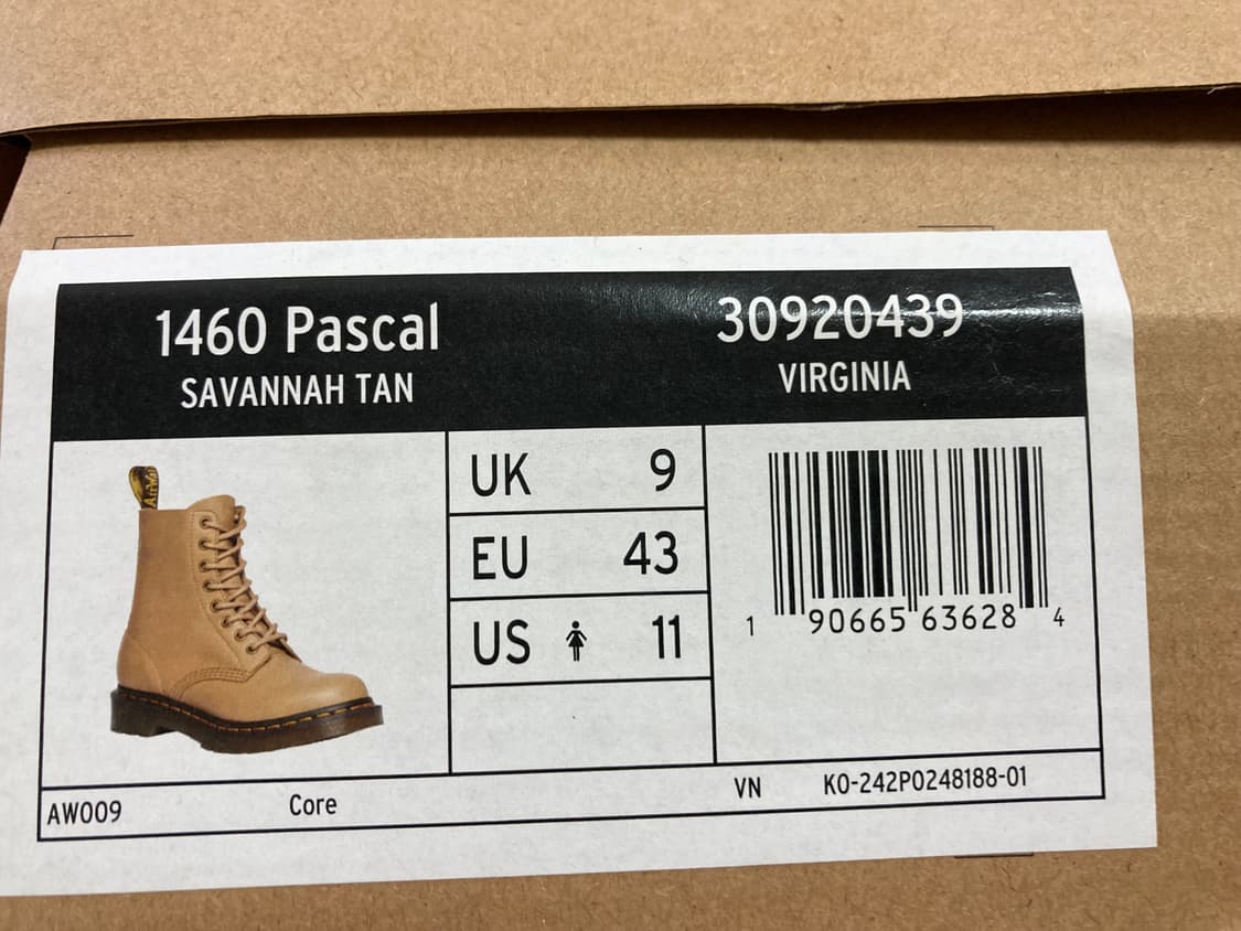 [280] 닥터마틴 1460 파스칼 8홀 부츠 워커 / 사바나 탄 상품이미지7
