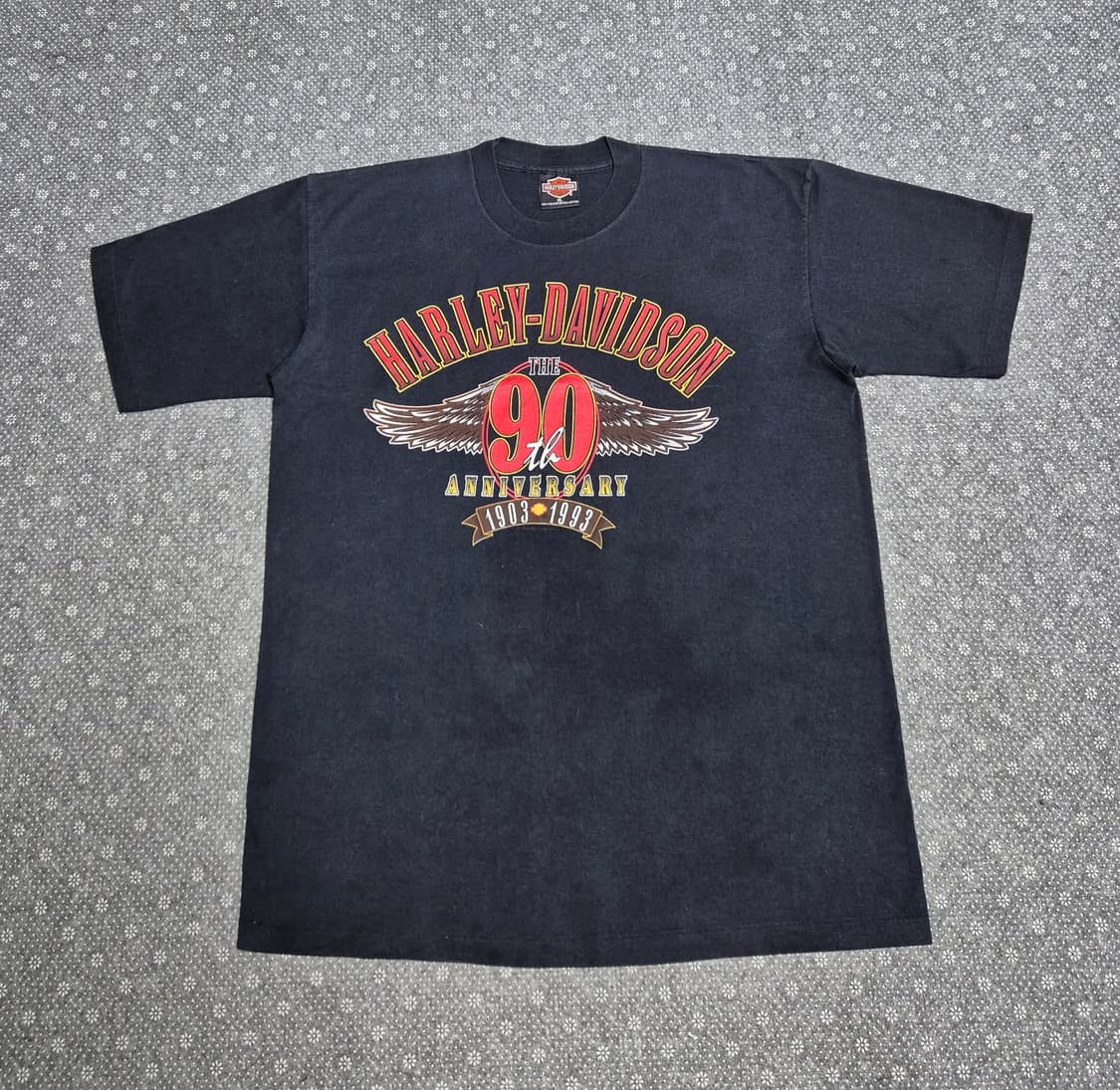 [XL]90s US Made 할리데이비슨 90주년 티셔츠 -349 상품이미지1