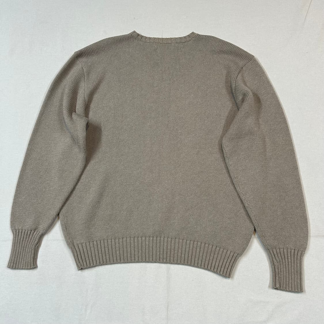 XXL) 폴로 랄프로렌 오트밀 헤비코튼 라운드넥 니트 상품이미지5