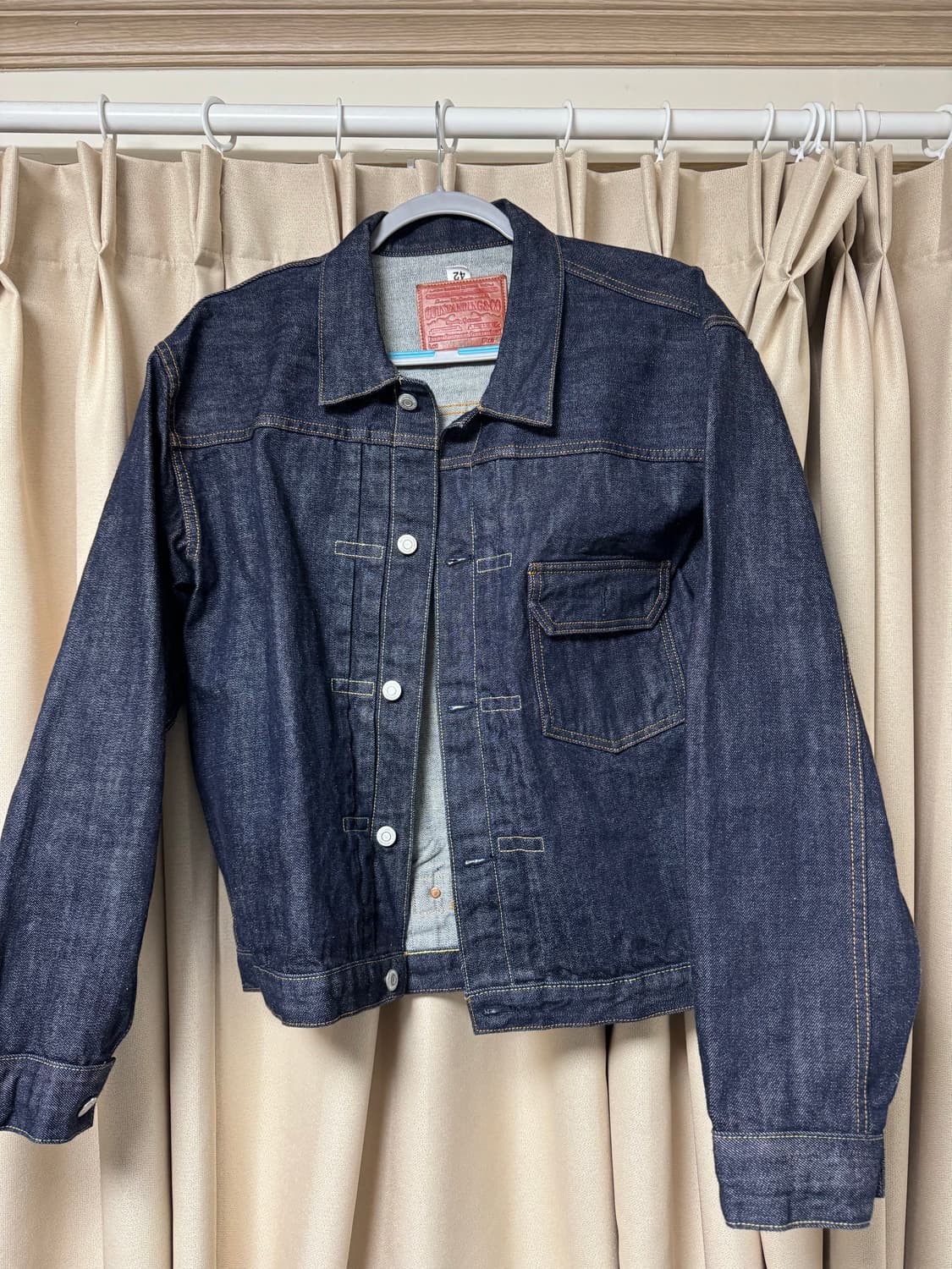 아웃스탠딩 셀비지 데님 1ST 자켓 L 상품이미지1