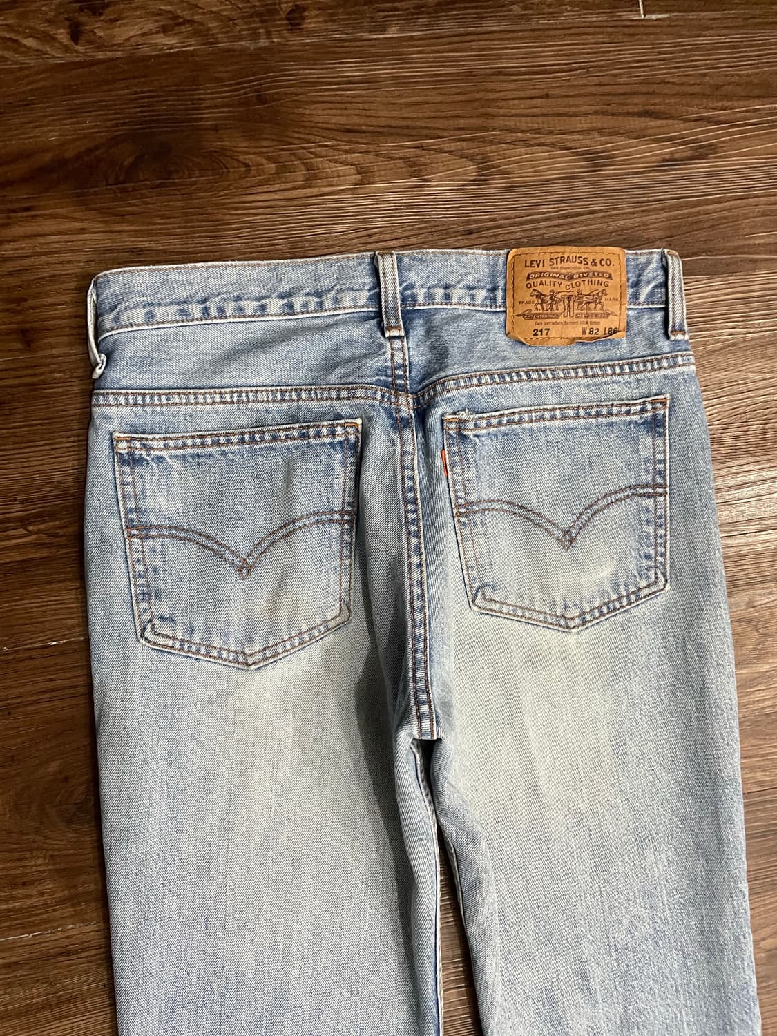 90s 리바이스 217 오렌지탭 데님 팬츠  상품이미지8