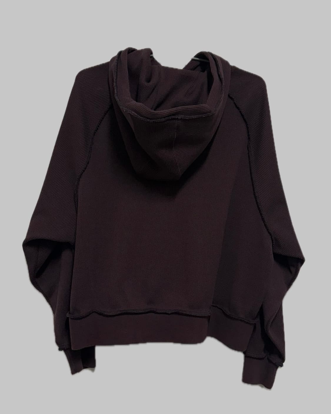 챔피온 세미 크롭 와플 후드 티셔츠 상품이미지2